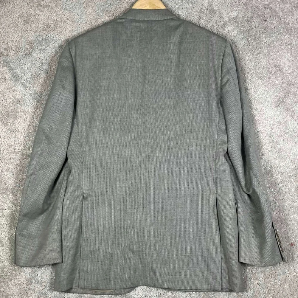 Ermenegildo Zegna Sport Coat Mens 50 C Grey Wool Silk High Performance Blazer
